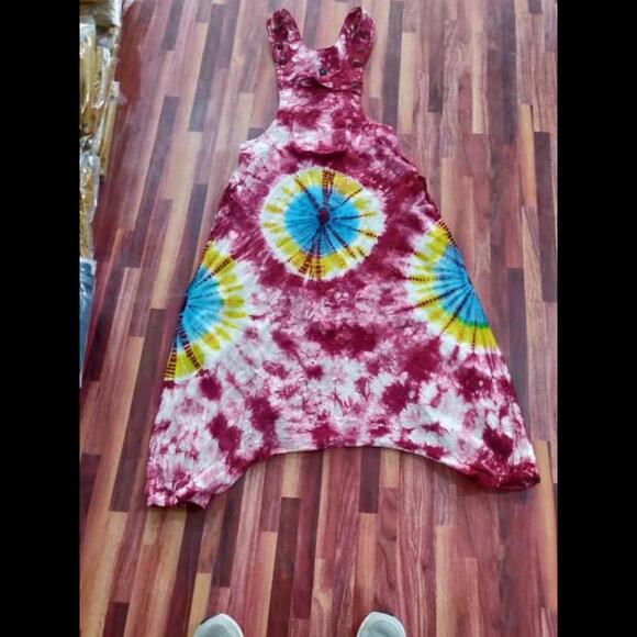 Beautiful handmade tie dye jumpsuit ( overall ) - Picture 1 of 9